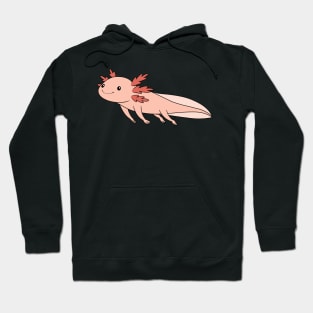 Cute Axolotl Drifting Along Hoodie